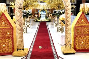 Dekorasi wedding adat minang lokasi auditorium universitas budi luhur ciledug